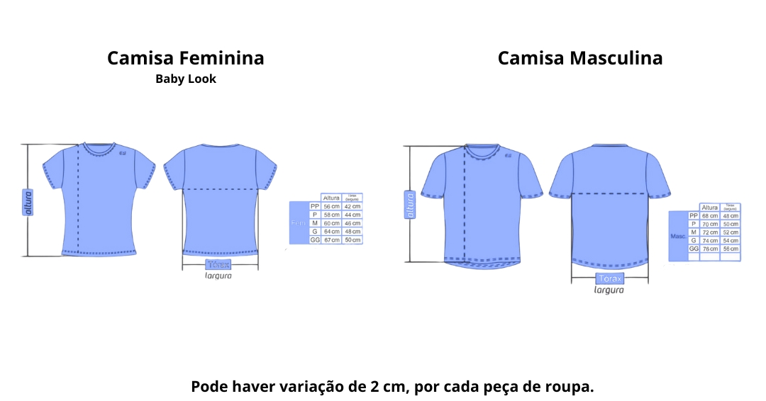 MEDIDAS DA CAMISA
